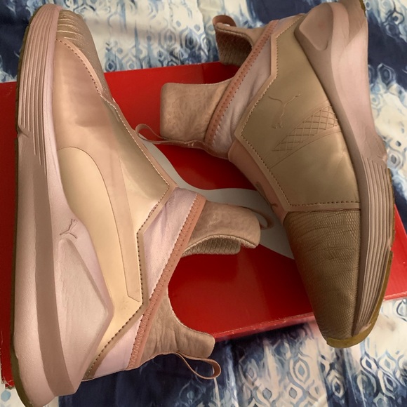 Rose Gold Puma Trainers - Picture 8 of 11